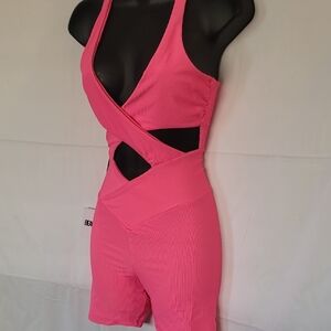 Pink Cutout Romper